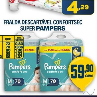 Dom Atacadista Fralda descartável oferta