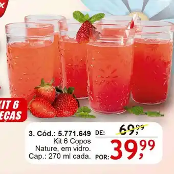 Quatro Estações Kit 6 copos oferta