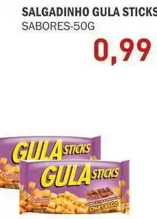 Decisão Atacarejo Salgadinho Gula Sticks Sabores 50g oferta