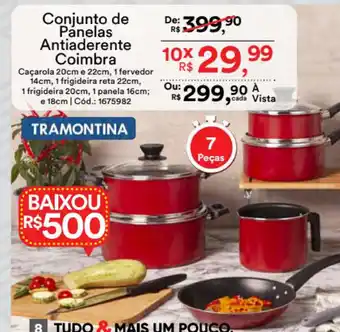 Conjunto de panelas Antiaderente Coimbra