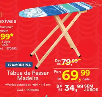 Casa e Vídeo Tabua de Passar Madeira oferta