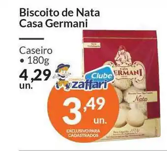 Zaffari Biscoito De Nata Casa Germani Caseiro 180g oferta