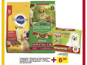 Carrefour Comprando 1 Alimento P Cães Dog Chow Ou Pedigree 10.1kg Você Leva 1 Tapete Higiênico P Cães Mega Seco oferta