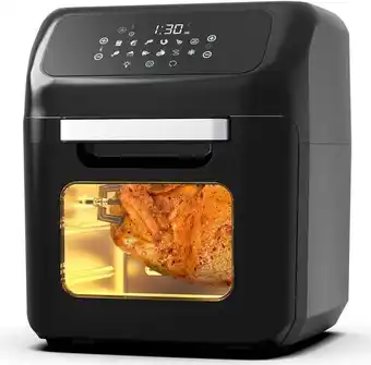 Carrefour Pro breeze fritadeira eletrica airfryer 12l com 12 modos e painel de controle digital 110v1800w preta oferta