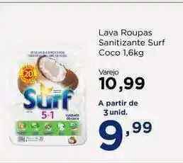 Apoio Mineiro Lava Roupas Sanitizante Surf Coco 1.6kg oferta