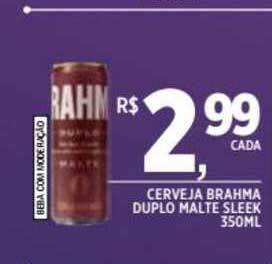 Cerveja Brahma Duplo Malte Sleek 350ml
