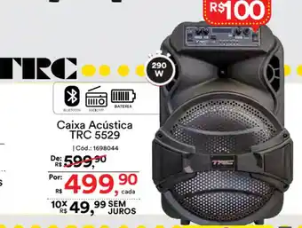 Casa e Vídeo Caixa Acustica TRC 5529 oferta