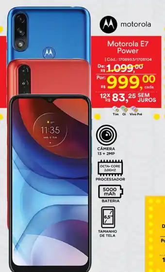 Casa e Vídeo Motorola E7 Power oferta