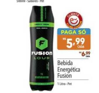 Bebida Energética Fusion 1L