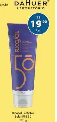 Ricosol Protetor Solar Fps 50 100g