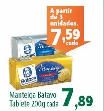Econômico Atacadão Manteiga Batavo tablete 200g cada oferta