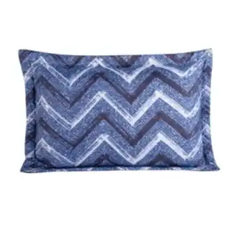 Vest Casa Porta travesseiro avulso stripes 50x70cm chevron blue vestcasa oferta