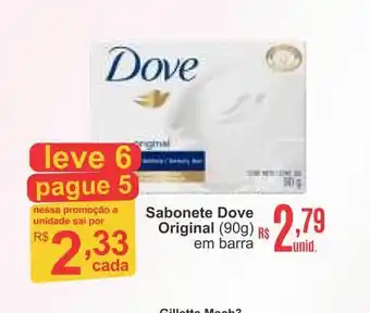 Drogaria Total Sabonete Dove Original Leve 6 Pague 5 oferta