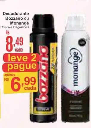 Desodorante Bozzano Ou Monange Leve 2 Pague
