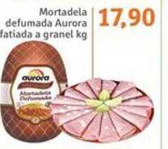 Sonda Mortadela defumada aurora fatiada a granel kg oferta