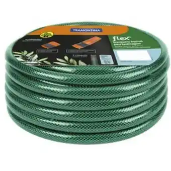 Lojas Certel Mangueira de jardim flex tramontina com engate 20m oferta