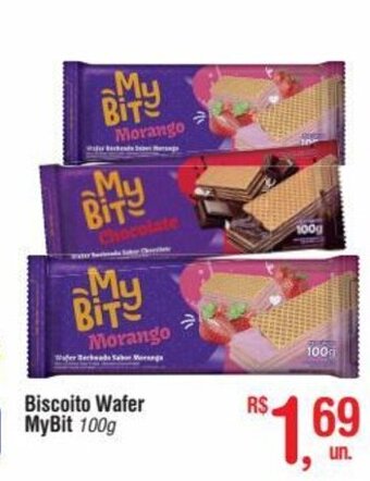 Fort Atacadista Biscoito Wafer MyBit 100g oferta