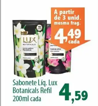 Sabonete Liq. lux Botanicals Refil 200ml cada