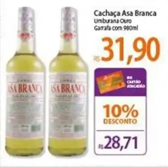 Atacadão Cachaca Asa Branca 900ml oferta
