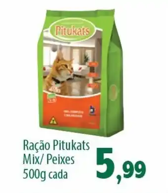 Racao Pitukats Mix/ Paixes 500g cada