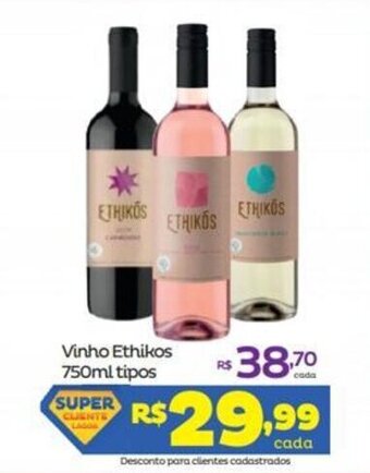 Super Lagoa Vinho Ethikos 750ml tipos oferta