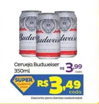 Super Lagoa Cerveja Budweiser 350ml oferta