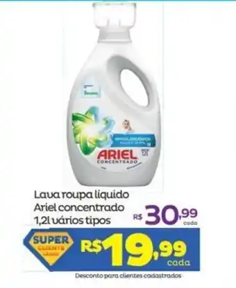 Super Lagoa Lava roupa Liquido Ariel concentrado 1.2L varios tipos oferta