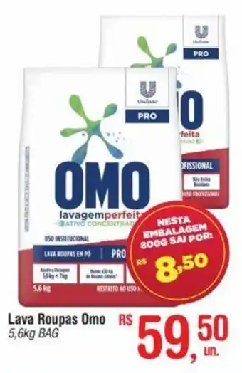 Fort Atacadista Lava roupas Omo 5.6kg oferta