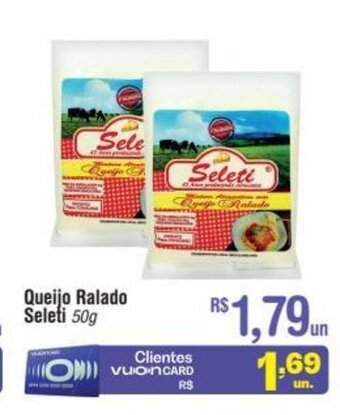 Fort Atacadista Queijo Ralado Seleti 50g oferta