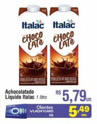 Fort Atacadista Achocolatado liquido Italac 1L oferta