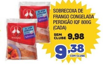 Costazul Supermercados Sobrecoxa de Frango congelada Perdigao IQF 800g oferta