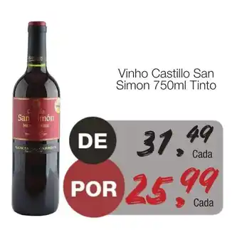 Supermercado Dalben Vinho Castillo San Simon 750ml Tinto oferta