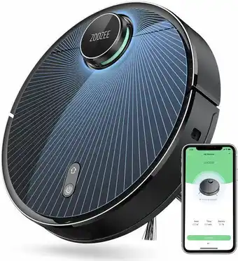 Zoozee z70 aspirador de po robo com mapeamento multinivel e succao forte 3500pa 110v preto