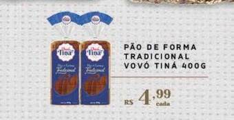 Empório Bahamas Pão de forma tradicional vovó tiná oferta