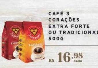 Empório Bahamas Café 3 corações extra forte ou tradicional oferta