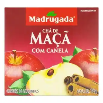 Chá de maçã com canela madrugada caixa 15g com 10 sachês