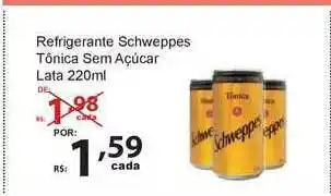 Super Luna Refrigerante Schweppes Tônica Sem Açúcar Lata 220ml oferta