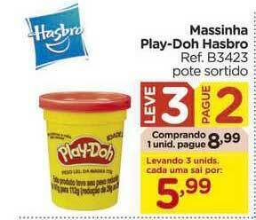 Carrefour Massinha Play-doh Hasbro Leve 3 Pague 2 oferta