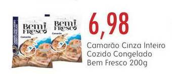 Epa Camarão Cinza Inteiro Cozido Congelado Bem Fresco 200g oferta