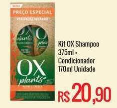 Mart Minas Kit Ox Shampoo 375ml + Condicionador 170ml oferta