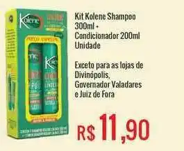 Mart Minas Kit Kolene Shampoo 300ml + Condicionador 200ml oferta