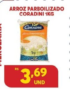 Atacadão Centro Sul Arroz Parbolizado Coradini 1kg oferta