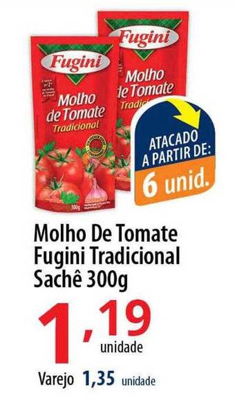 Molho de tomate fugini tradicional