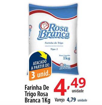 Akki Atacadista Farinha de trigo rosa branca oferta