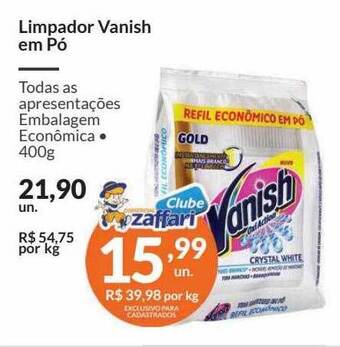 Zaffari Limpador vanish em pó oferta