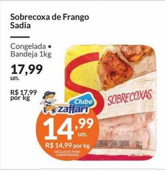 Zaffari Sobrecoxa de frango sadia oferta