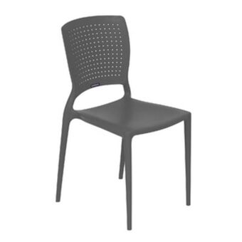 Leroy Merlin Cadeira de plástico safira 82x43x52cm grafite tramontina oferta