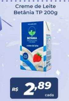 Atakarejo Creme de leite betânia oferta