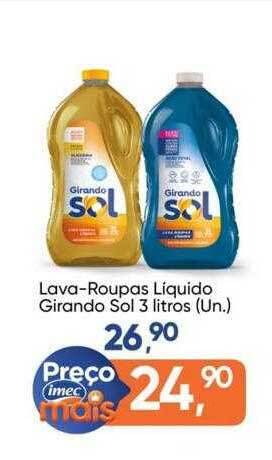 Imec Supermercados Lava-roupas liquido girando sol oferta