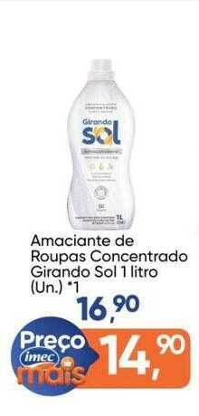 Imec Supermercados Amaciante de roupas concentrado girando sol oferta